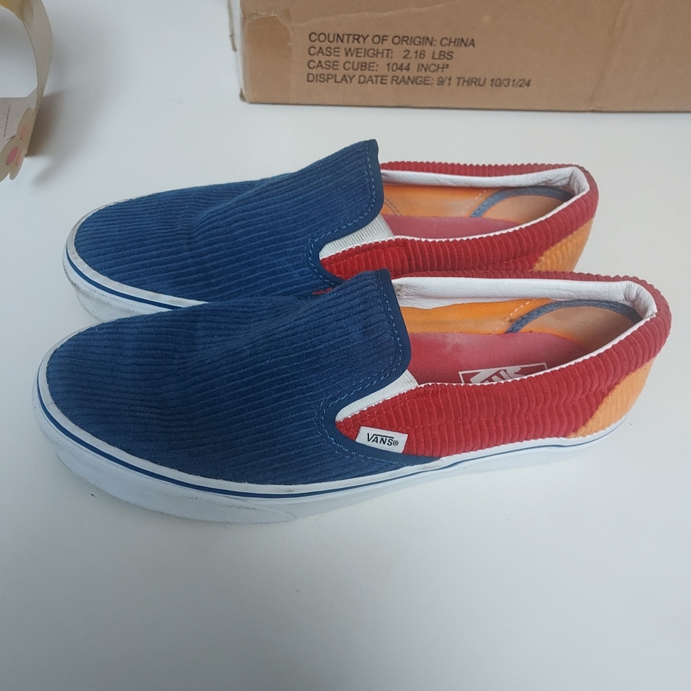 VANs - Corduroy -Slip On. Excellent Condition